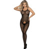 Subblime - 951726 Bodystocking Noir En Résille Élastique Sans Fourrure Taille Unique
